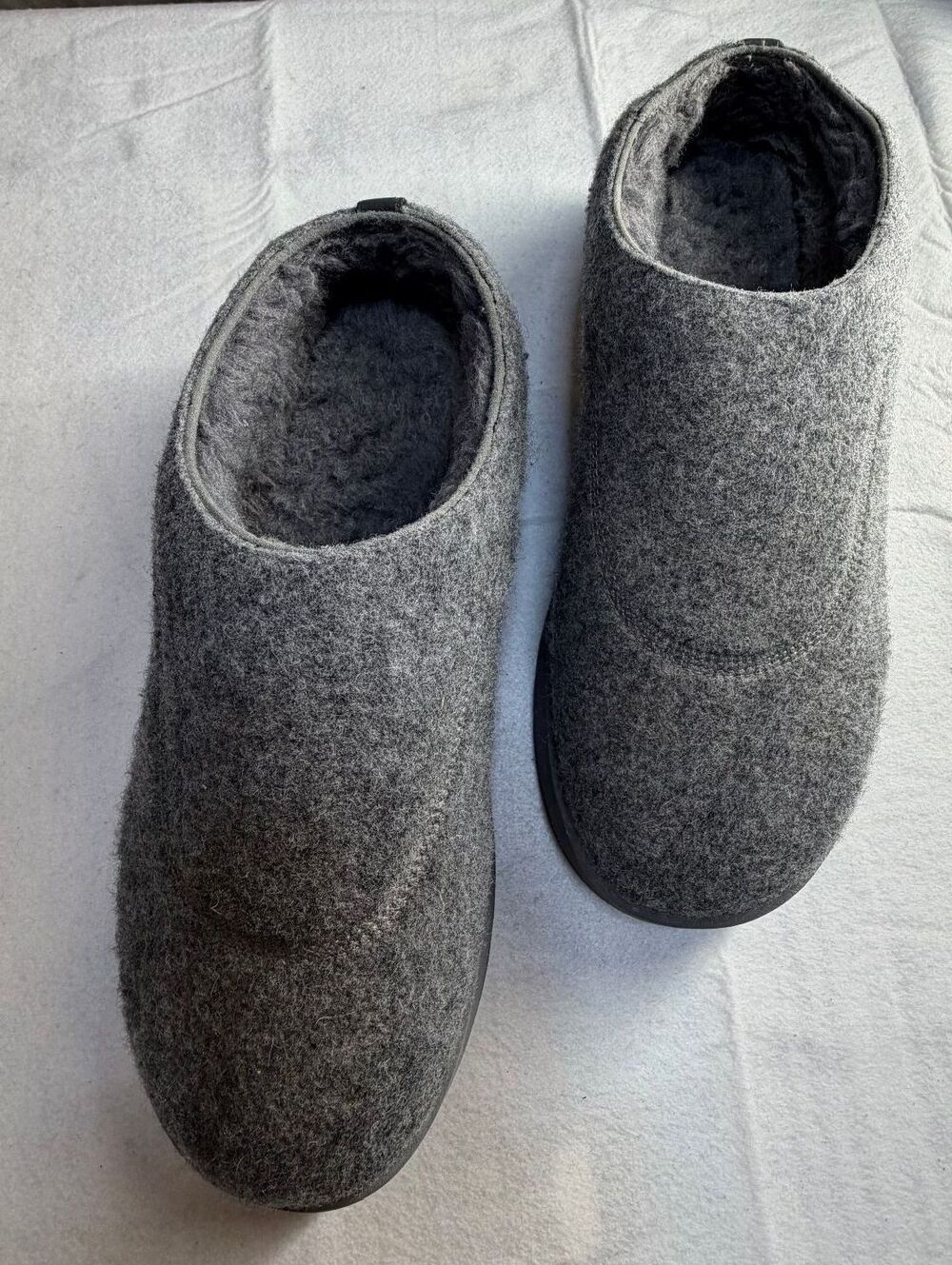 Allbirds Merino Wool Men's Gray Slip-On Indoor/Outdoor Loungers Size Approx 13